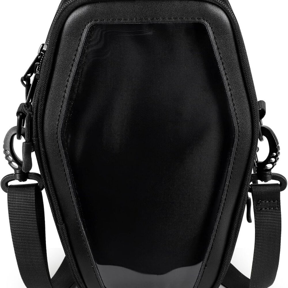 Ita Coffin Purse with Insert Gothic Crossbody Bag for Halloween